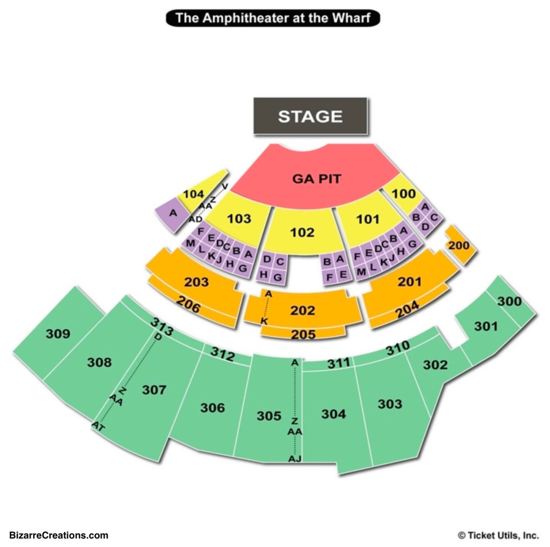 The Wharf Amphitheatre Seating Chart Seating Charts & Tickets