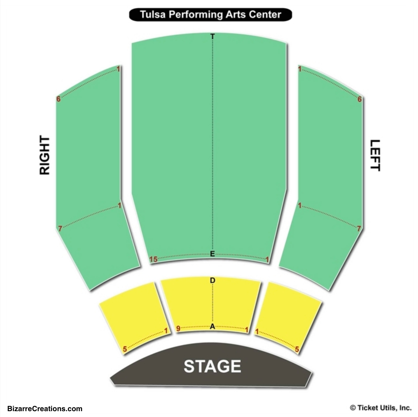 PAC Seating Chart