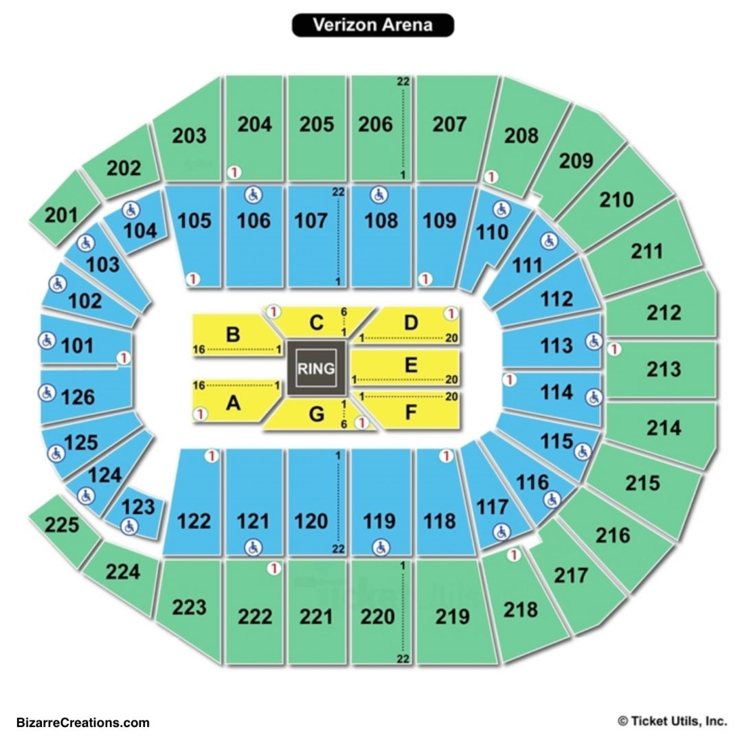 Dickies arena wwe seating chart