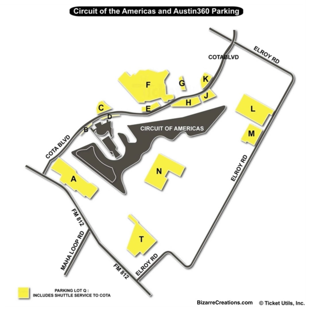 Circuit of the Americas Seating Chart | Seating Charts ...