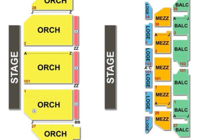 Golden Gate Theatre Seating Chart Concert