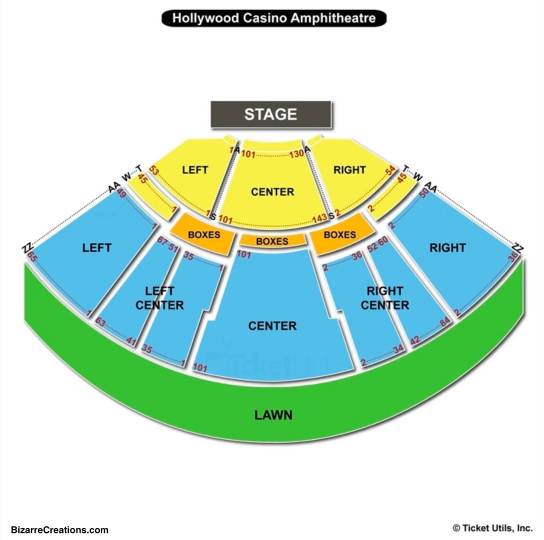 hollywood casino amphitheater illinois seating chart