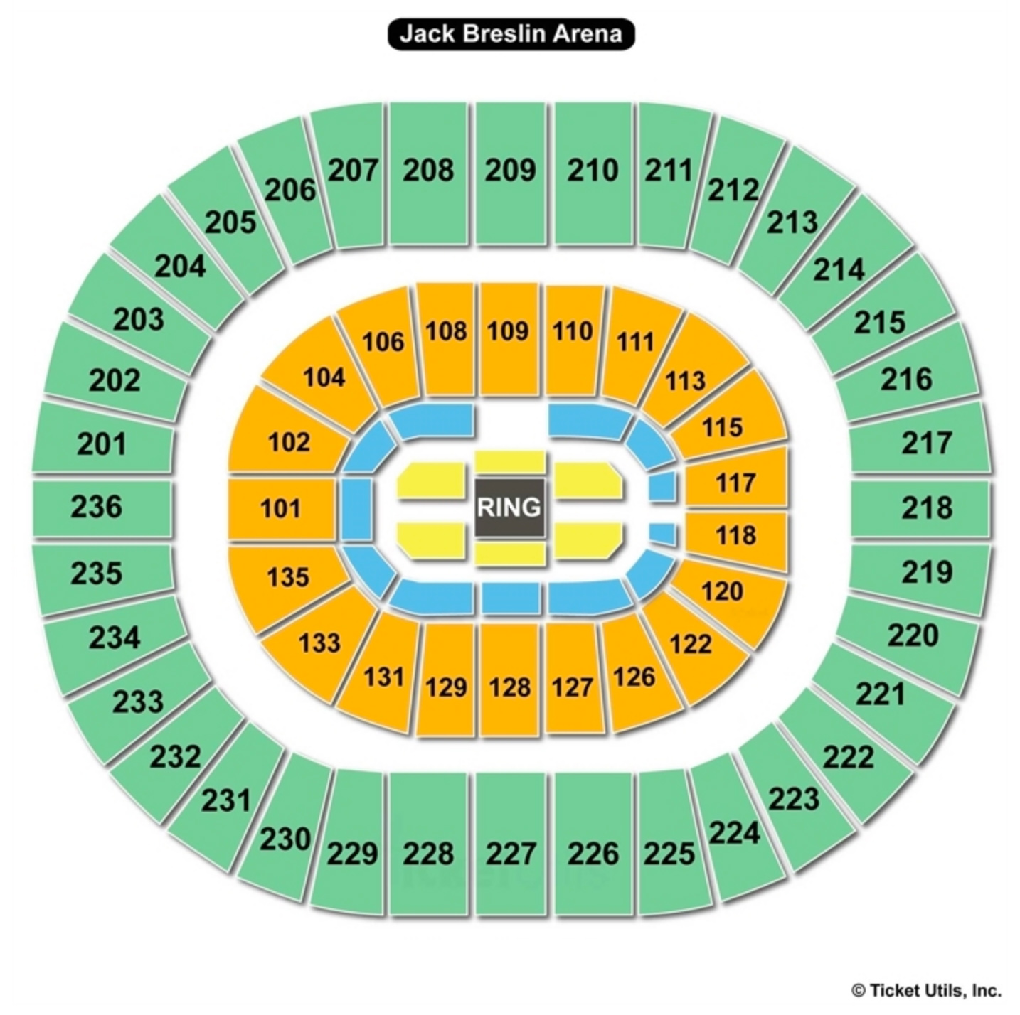 Jack Breslin Student Events Center Seating Chart | Seating Charts & Tickets