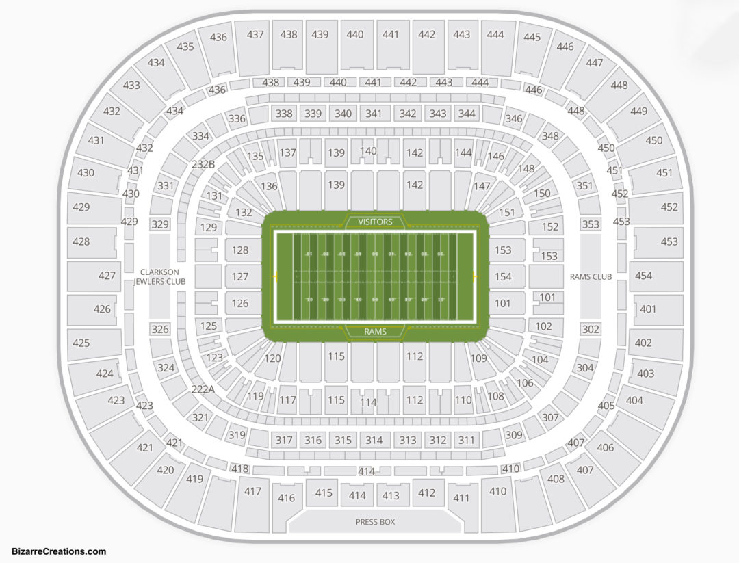 The Dome At America S Center Seating Chart Seating Charts And Tickets