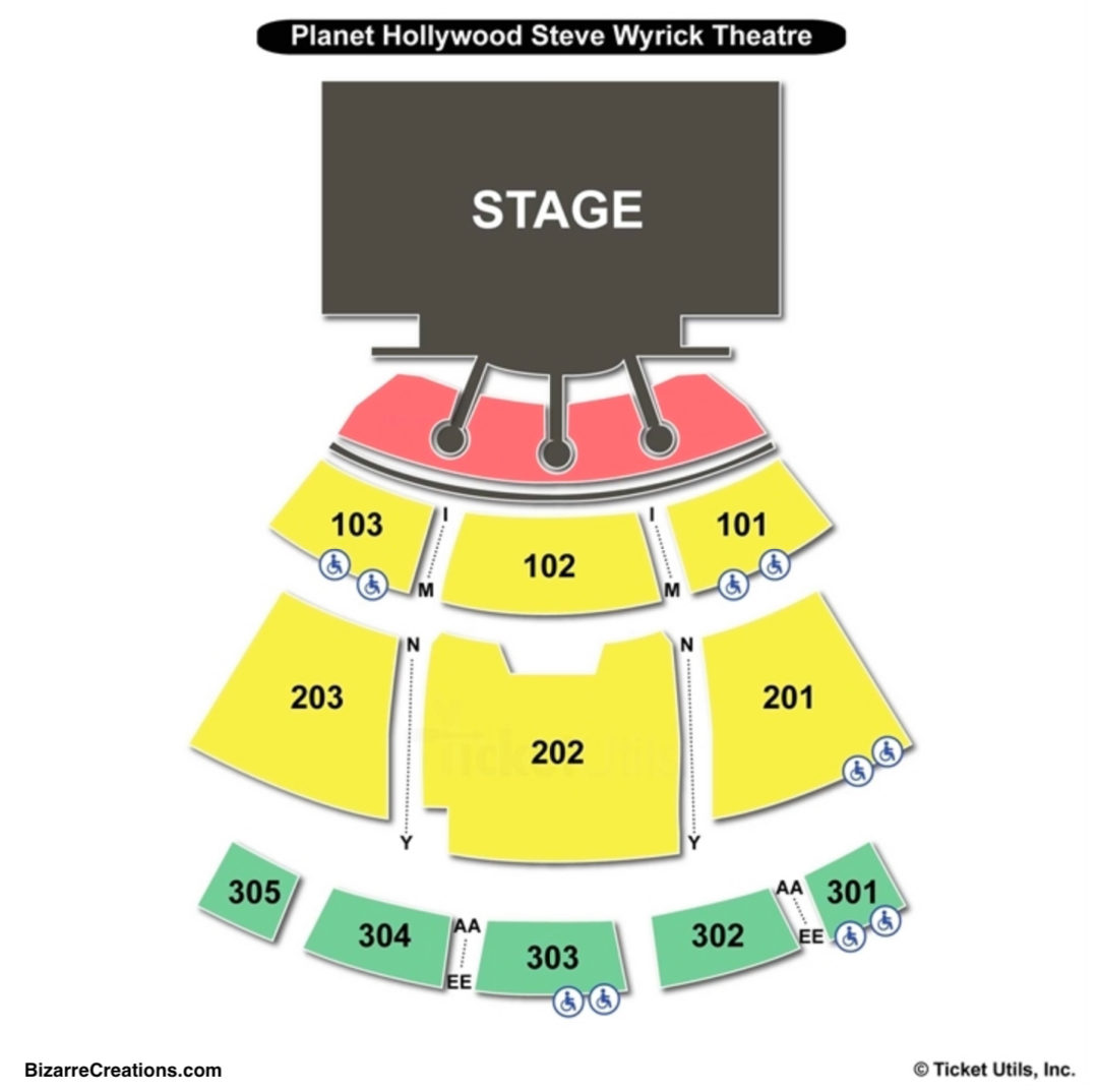 ocean hotel and casino venue seating chart