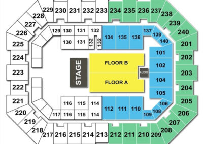 Raising Cane's River Center Arena Concert Seating Chart