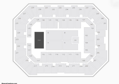 Raising Cane's River Center Arena Seating Chart Concert