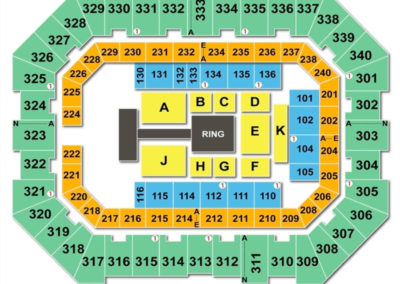 Raising Canes River Center Arena Seating Chart WWE