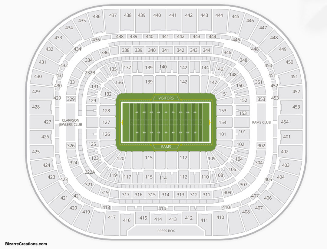 The Dome At America's Center Seating Chart