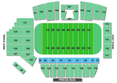 Tom Benson Hall of Fame Stadium Football Seating Chart