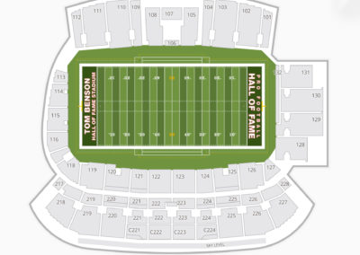 Tom Benson Hall of Fame Stadium Seating Chart NFL