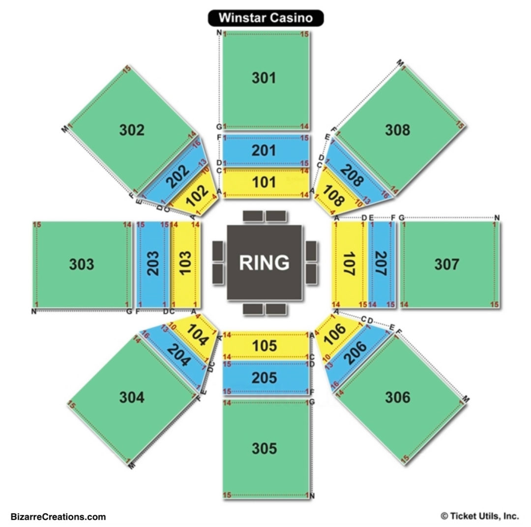 Shooting Star Casino Event Center Seating Chart
