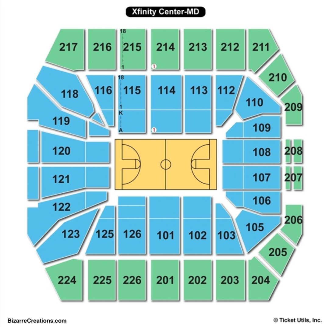 Xfinity Seating Chart With Seat Numbers
