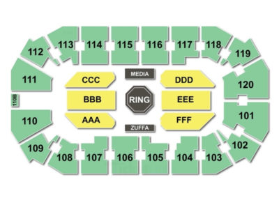 1st Bank Center Seating Chart UFC