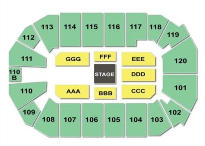 1st Bank Center Seating Chart WWE