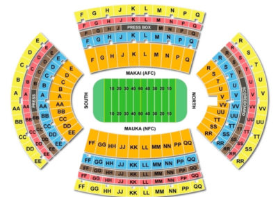 Aloha Stadium Seating Chart Football