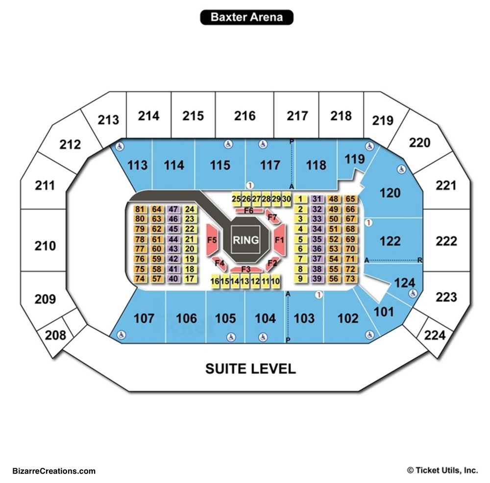 Baxter Arena Seating Chart Seating Charts & Tickets