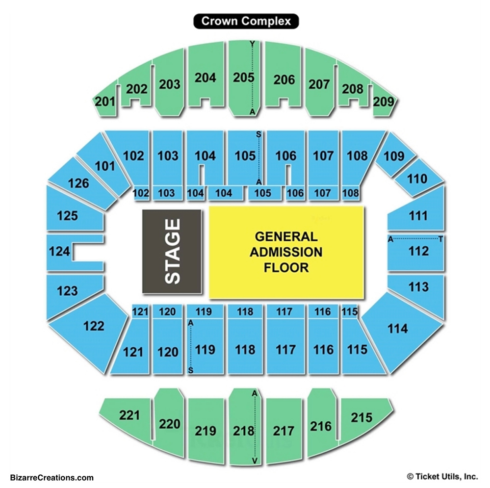 Crown Theatre Seating Map