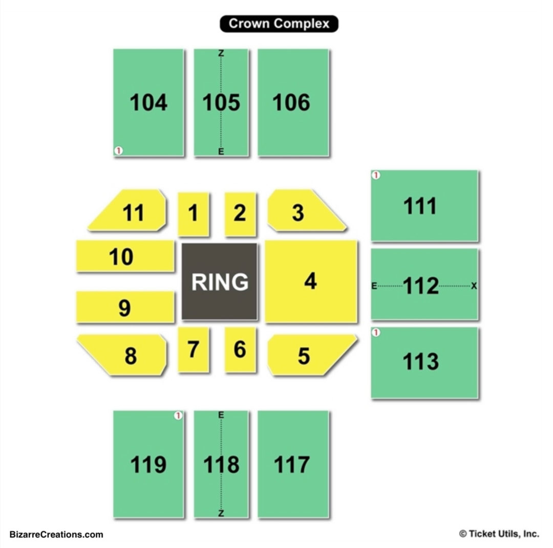 Crown Complex Seating Chart Seating Charts & Tickets