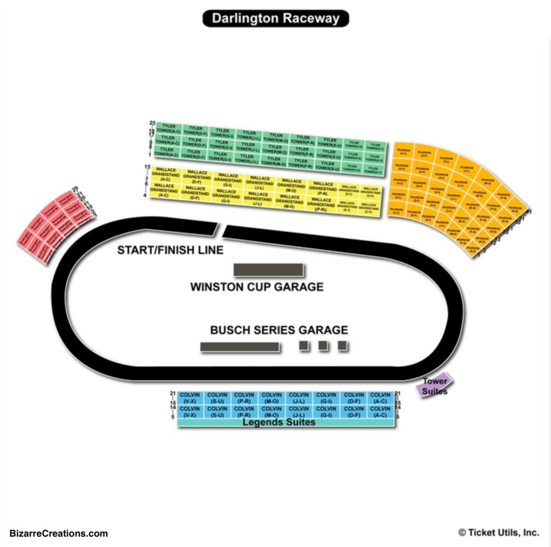 Darlington Raceway Seating Chart | Seating Charts & Tickets