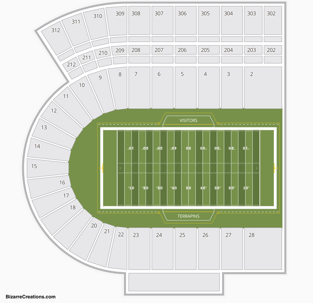 Maryland Stadium Seating Chart Seating Charts & Tickets