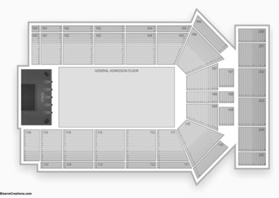 Tyson Events Center Seating Chart Concert